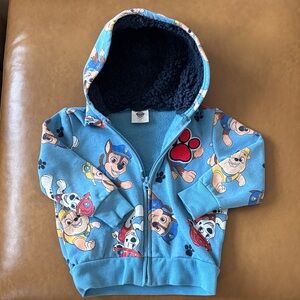 Paw Patrol Light Blue Kids Zip Hoodie 3T